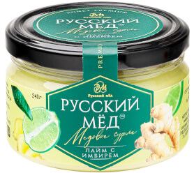 Медовое суфле лайм с имбирем Русский мёд 250мл