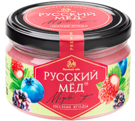 Медовое суфле лесные ягоды Русский мёд 250мл