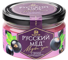Медовое суфле с чёрной смородиной Русский мёд 250мл