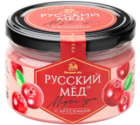 Медовое суфле с брусникой Русский мёд 250мл