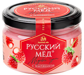 Медовое суфле с земляникой Русский мёд 250мл