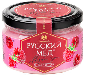 Медовое суфле с малиной Русский мёд 250мл