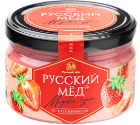 Медовое суфле с клубникой Русский мёд 250мл