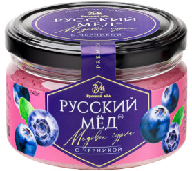 Медовое суфле с черникой Русский мёд 250мл